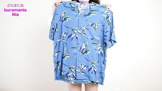 sky blue aloha shirt❤️try on haul