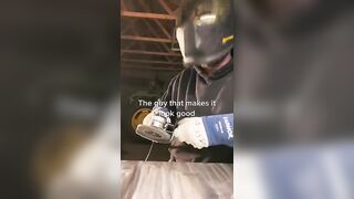 ????Savage Welder???? Repost from @nuttinandboltin101(TikTok) #yeswelder #shorts #welding #welder #weld