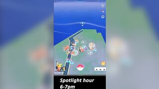 Caught a new shiny beach pokemon during spotlight hour!