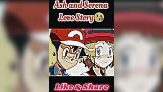 Ash and Serena Love Story????||#shorts #short #viral #trending #pokemon #ashandserena #anime