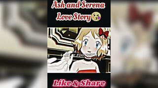 Ash and Serena Love Story????||#shorts #short #viral #trending #pokemon #ashandserena #anime