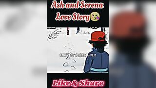 Ash and Serena Love Story????||#shorts #short #viral #trending #pokemon #ashandserena #anime