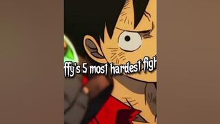 luffy top 5 fights #editing #anime #onepiece