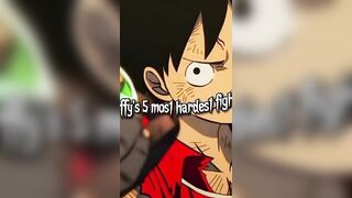 luffy top 5 fights #editing #anime #onepiece