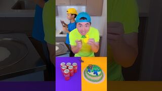 Minecraft cake vs soda ice cream challenge! ???? #funny #minecraft #shorts by Ethan Funny Family