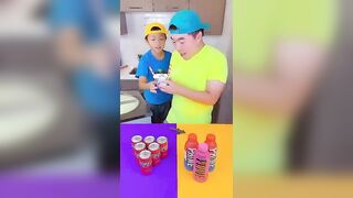 Minecraft cake vs soda ice cream challenge! ???? #funny #minecraft #shorts by Ethan Funny Family