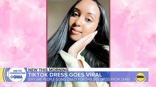 $60 pink dress from Zara goes viral on TikTok l GMA