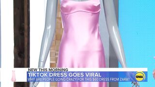 $60 pink dress from Zara goes viral on TikTok l GMA