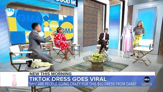 $60 pink dress from Zara goes viral on TikTok l GMA