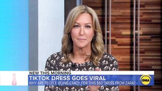 $60 pink dress from Zara goes viral on TikTok l GMA