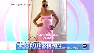 $60 pink dress from Zara goes viral on TikTok l GMA