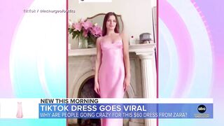 $60 pink dress from Zara goes viral on TikTok l GMA