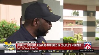 Daytona Beach police chief urges residents to remain vigilant until suspected murderer caught