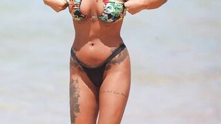 MAFS Ella Ding and Domenica Calarco flaunt bikini bodies at the beach