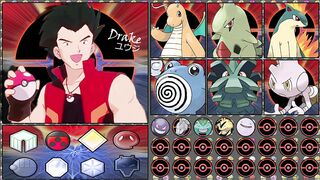 CHAMPION DRAKE / ユウジ POKEMON TEAM (IF HE TRAVEL TO OTHER REGION)