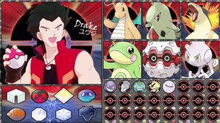 CHAMPION DRAKE / ユウジ POKEMON TEAM (IF HE TRAVEL TO OTHER REGION)