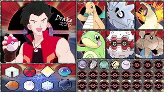 CHAMPION DRAKE / ユウジ POKEMON TEAM (IF HE TRAVEL TO OTHER REGION)