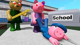 Roblox Piggy but Georgie REALLY Doesn't Want To Go To School! Animating Your Comments Meme