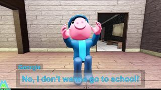 Roblox Piggy but Georgie REALLY Doesn't Want To Go To School! Animating Your Comments Meme