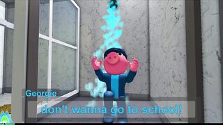 Roblox Piggy but Georgie REALLY Doesn't Want To Go To School! Animating Your Comments Meme