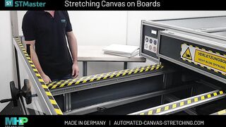 Canvas Stretching Machine BOARDS Demo - MHP ST