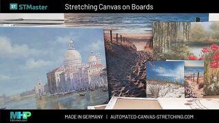 Canvas Stretching Machine BOARDS Demo - MHP ST