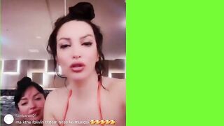 Rovena Stefa -  xhakuzi me bikini TikTok live