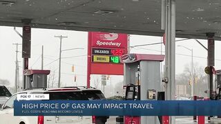 High price of gas may impact travel