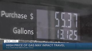 High price of gas may impact travel