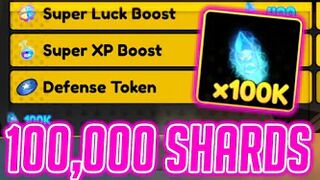 Spending 100,000 Time Trial Shards in TT Shop | Anime Fighters Simulator