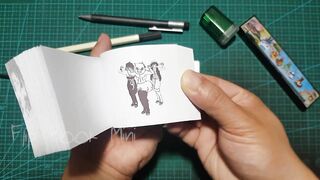 Sasuke And Luffy Dance With Inosuke - Flipbook Anime