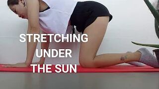 STRETCHING UNDER THE SUN.???? Health IS WEALTH.