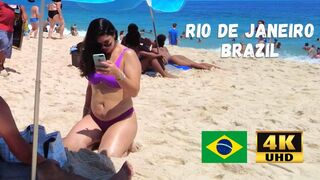 ???????? Summer in Rio de Janeiro - Brazil ☀️????️ Short Ipanema Beach Walk 4K