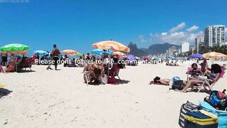 ???????? Summer in Rio de Janeiro - Brazil ☀️????️ Short Ipanema Beach Walk 4K