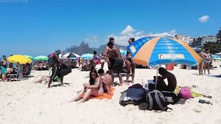 ???????? Summer in Rio de Janeiro - Brazil ☀️????️ Short Ipanema Beach Walk 4K