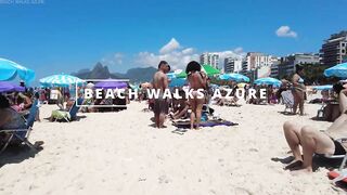 ???????? Summer in Rio de Janeiro - Brazil ☀️????️ Short Ipanema Beach Walk 4K