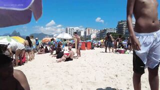 ???????? Summer in Rio de Janeiro - Brazil ☀️????️ Short Ipanema Beach Walk 4K