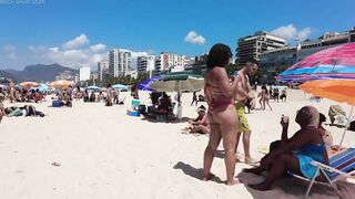 ???????? Summer in Rio de Janeiro - Brazil ☀️????️ Short Ipanema Beach Walk 4K