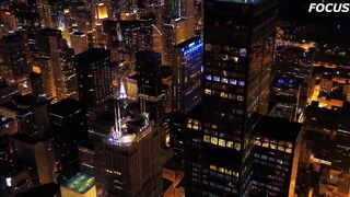 4K Drone | CHICAGO, Illinois Travel Time Lapse: Night Downtown,USA ???????? , Navy Pier / Cloud Gate