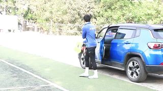 Celebrity in Expensive Cars Arrive for Football Practice Juhu | Adar jain, Abhishek Bachchan