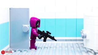 LEGO Squid Game Parody | Prison Break With The Doll