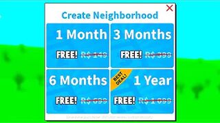 HOW TO GET A FREE BLOXBURG NEIGHBORHOOD?! woo refund (Roblox)