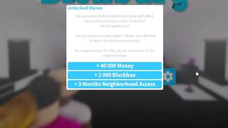 HOW TO GET A FREE BLOXBURG NEIGHBORHOOD?! woo refund (Roblox)