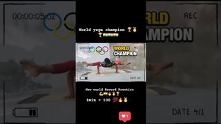 Advance Yoga ???? world champion Yogi Aryan/#short  Best flexibility ????1min=100????  World Record Prectice????