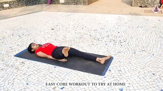 Easy Core Exercise to try at home for flat stomach I Yoga House