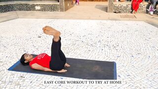 Easy Core Exercise to try at home for flat stomach I Yoga House