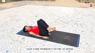 Easy Core Exercise to try at home for flat stomach I Yoga House