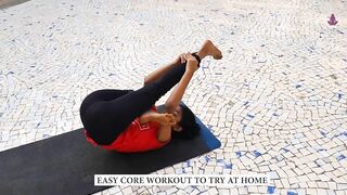 Easy Core Exercise to try at home for flat stomach I Yoga House