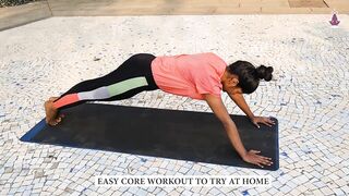 Easy Core Exercise to try at home for flat stomach I Yoga House