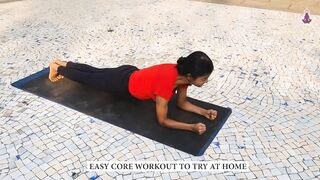 Easy Core Exercise to try at home for flat stomach I Yoga House